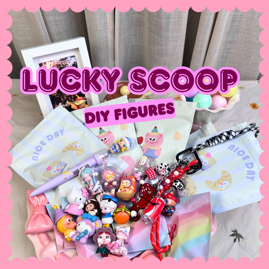 🧸 Mini Figure Lucky Scoop (at least 10 mini figures + 2 gift)
